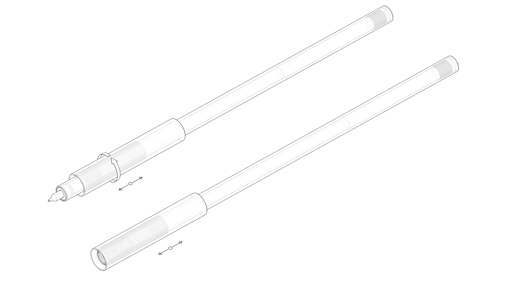 UNO Minimalist Pen - Space Grey Aluminum