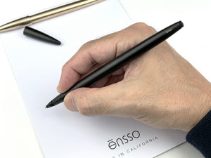 ARIA Ballpoint Pen For BiC - Black Aluminum