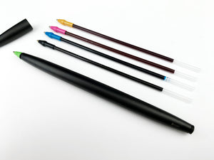 ARIA Ballpoint Pen For BiC - Black Aluminum